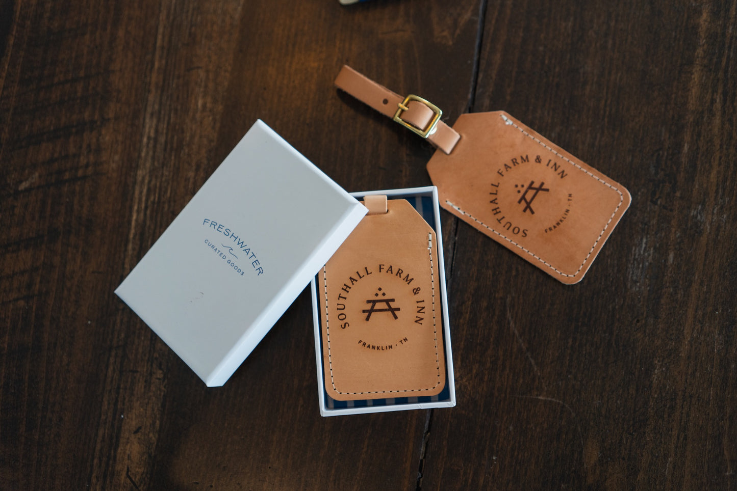 Southall Leather Luggage Tag